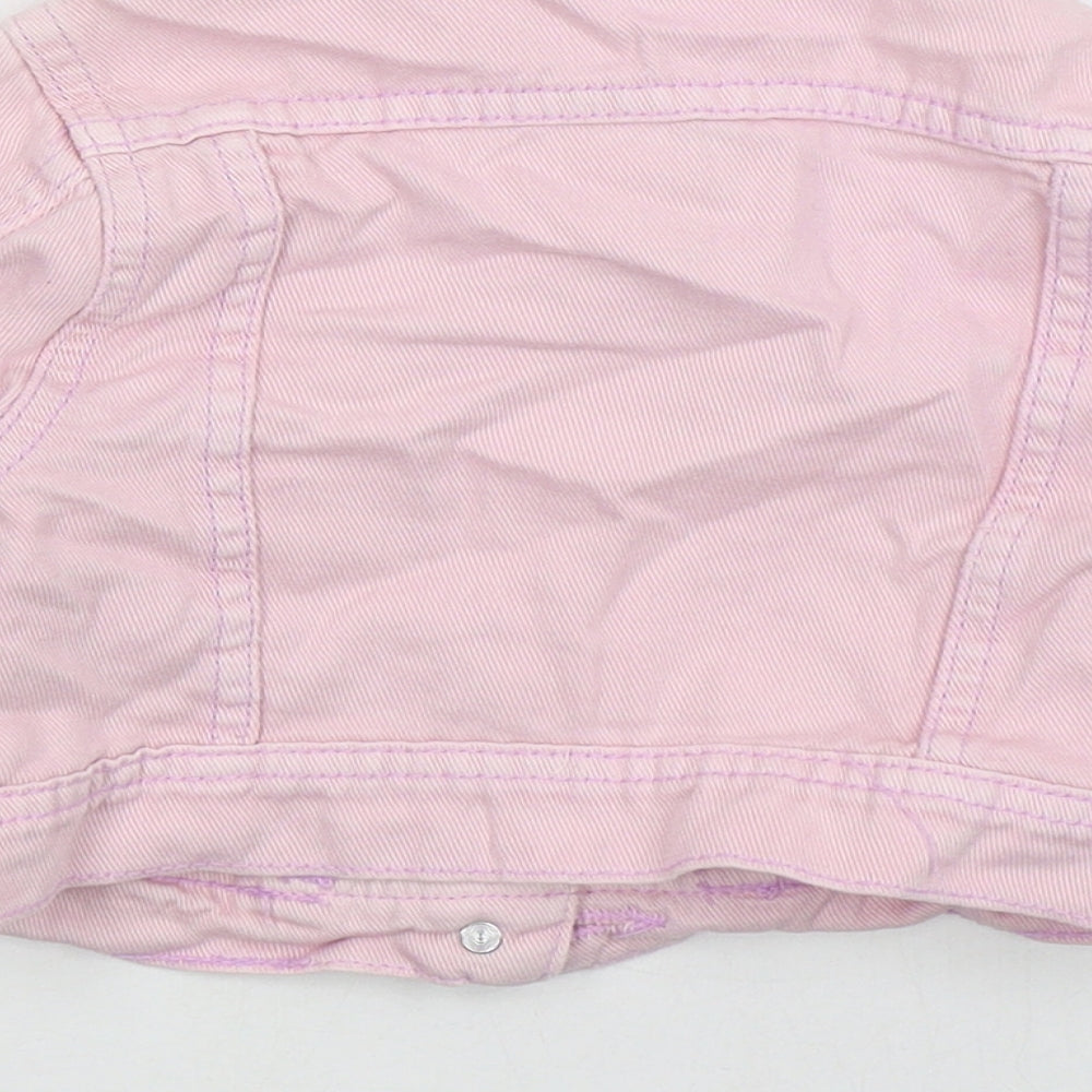 Pep&Co Girls Pink Jacket Size 3-4 Years Button