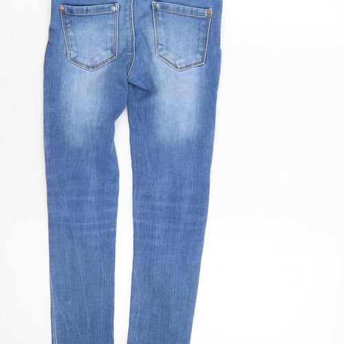 name it Girls Blue Cotton Skinny Jeans Size 7 Years L21 in Regular