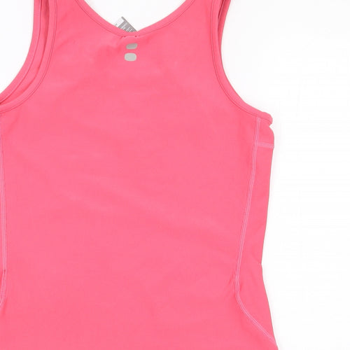 Nike Womens Pink Polyester Jersey Tank Size XS Round Neck Pullover