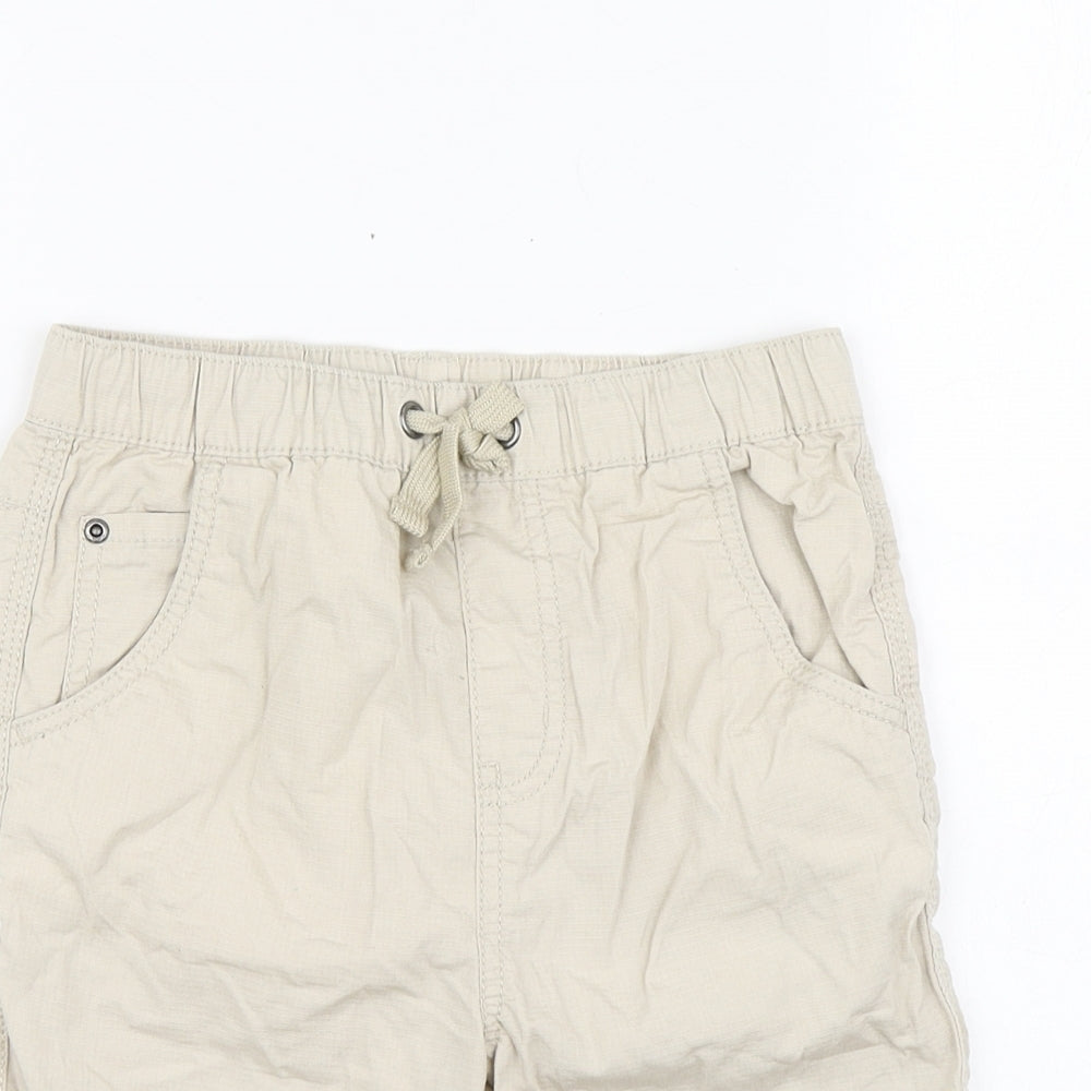 TU Boys Beige Cotton Bermuda Shorts Size 9 Years Regular