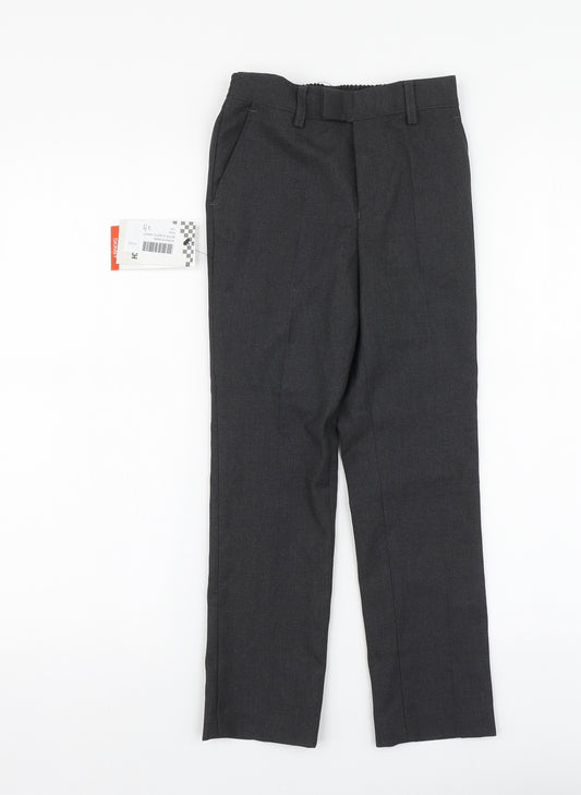 1880 Club Boys Grey Polyester Jegging Trousers Size 7-8 Years Regular