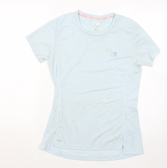 Karrimor Womens Blue Polyester Basic T-Shirt Size 10 Round Neck