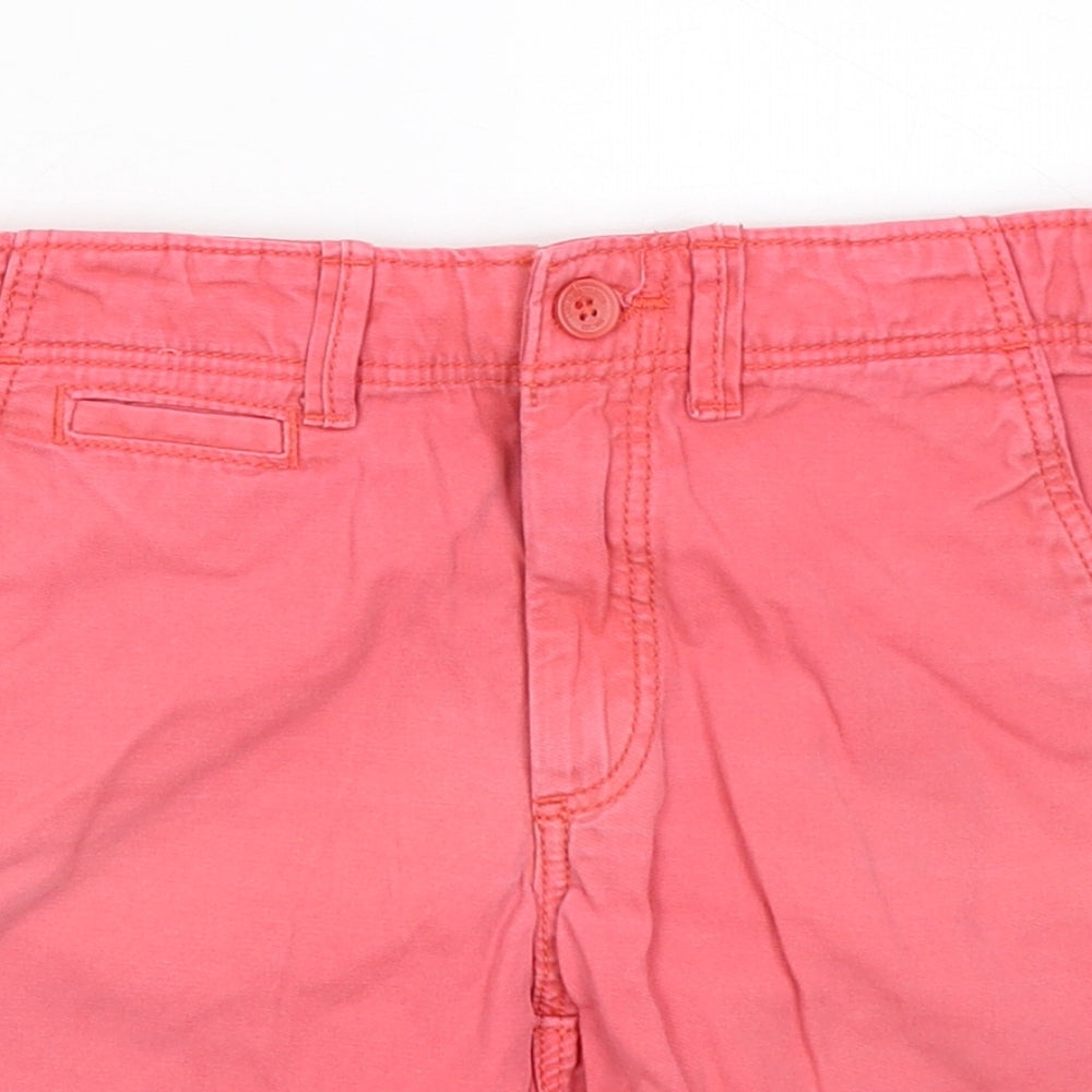 H&M Girls Pink Cotton Dungaree Shorts Shorts Size 6-7 Years Regular
