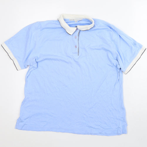 Lyle & Scott Womens Blue 100% Cotton Basic Polo Size M Collared
