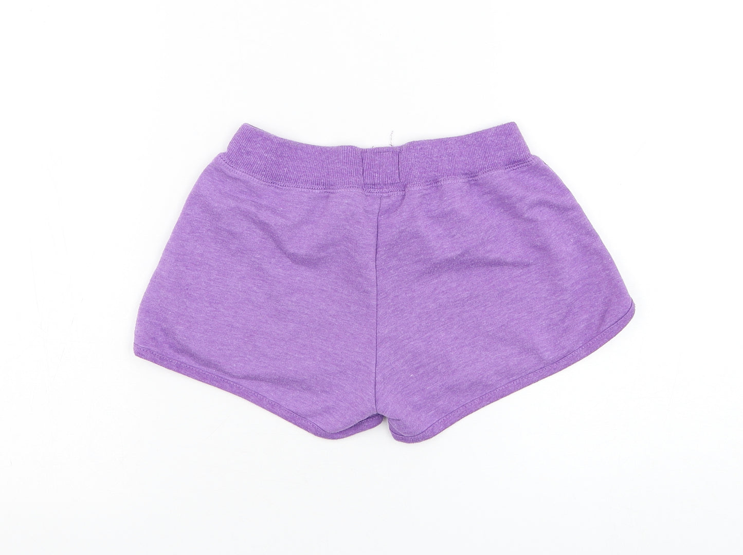 Primark Girls Purple Polyester Sweat Shorts Size 11-12 Years Regular Drawstring