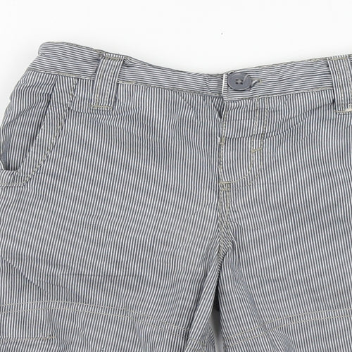 TU Boys Blue Striped Cotton Chino Shorts Size 2-3 Years Regular