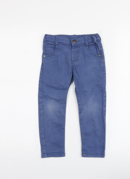 F&F Boys Blue Cotton Jegging Jeans Size 2-3 Years Regular
