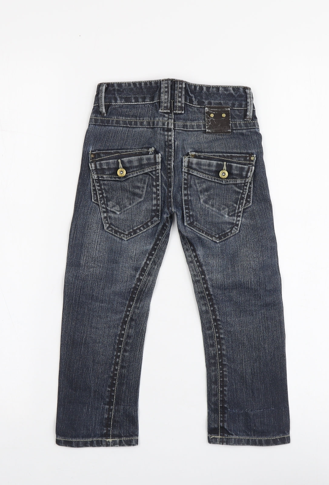 Okaidi Boys Blue Cotton Skinny Jeans Size 3 Years Regular