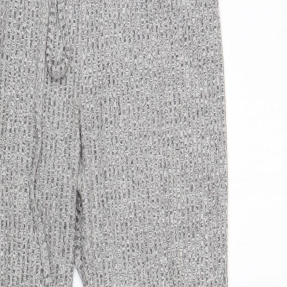 SheIn Womens Grey Polyester Lounge Pants Size XS Drawstring