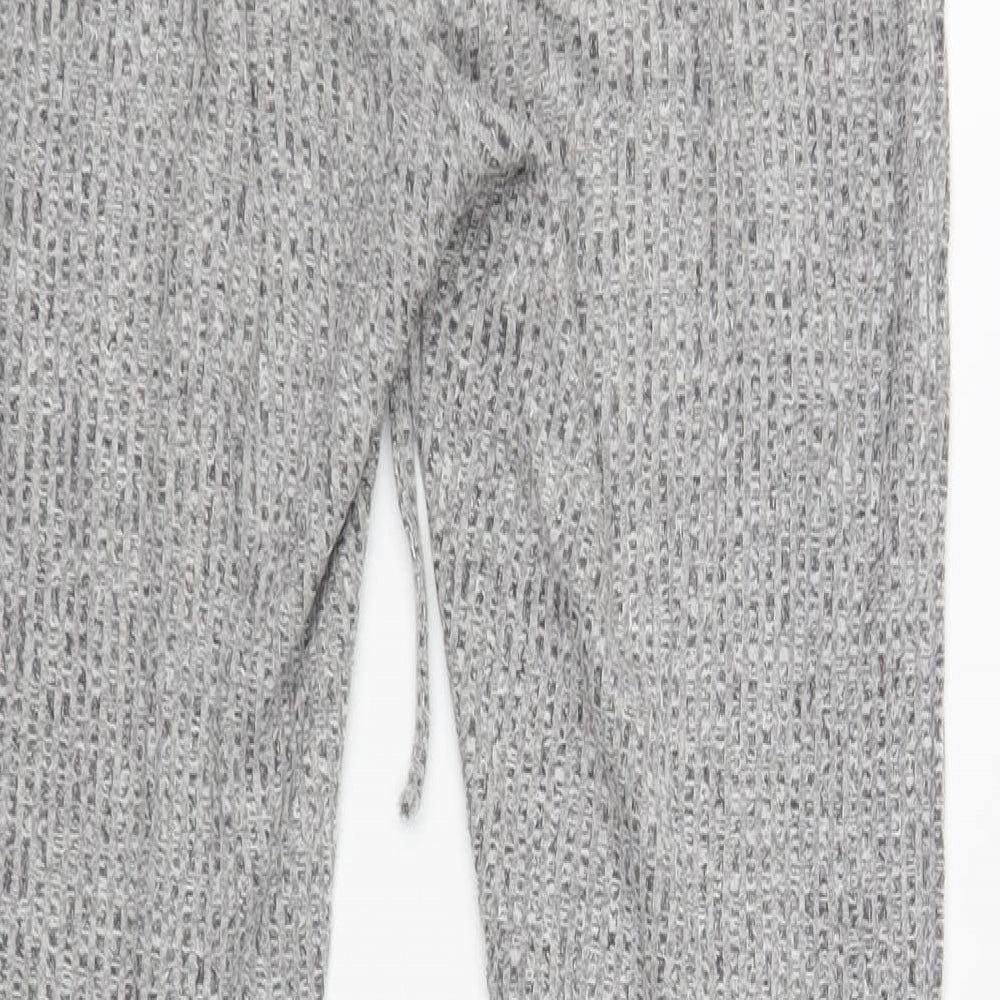 SheIn Womens Grey Polyester Lounge Pants Size XS Drawstring