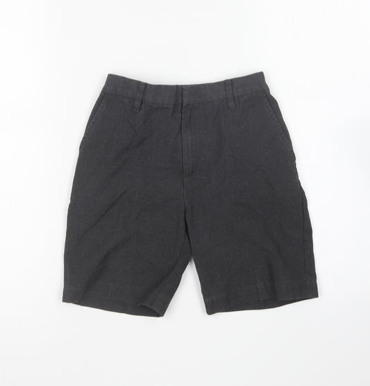 TU Boys Grey Polyester Chino Shorts Size 7 Years Regular