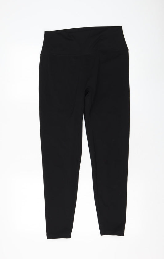 Preworn Womens Black Polyester Compression Leggings Size XL L27 in Regular Pullover