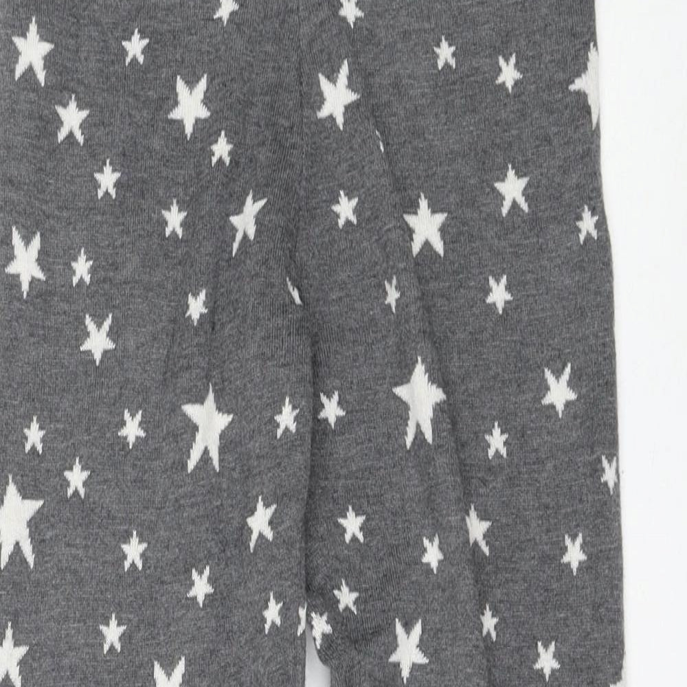 Brotes Girls Grey Polyester Jogger Trousers Size 14 Years Regular Pullover - Star, Leggings