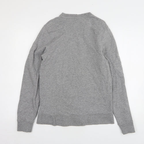 Janie and Jack Mens Grey Cotton Pullover Sweatshirt Size S