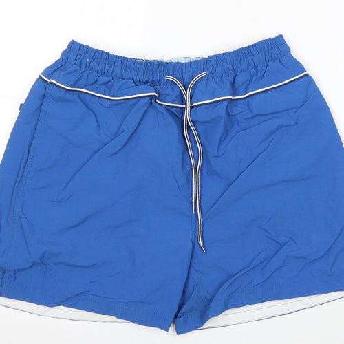 Cedar Wood State Mens Blue Polyester Athletic Shorts Size M L6 in Regular