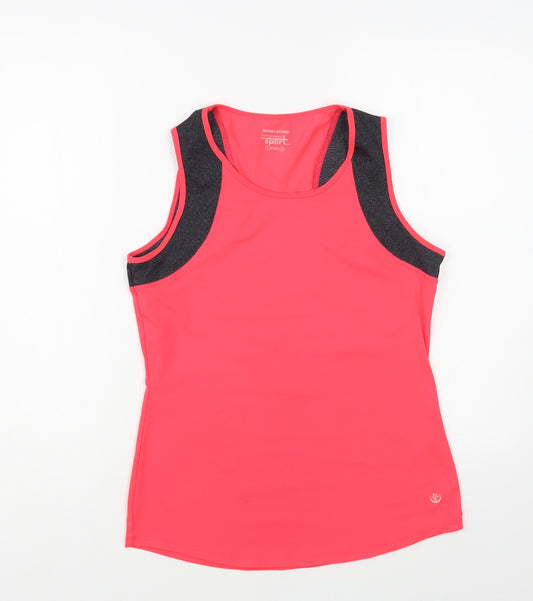 Dunnes Stores Womens Pink Polyester Pullover Tank Size 8 Scoop Neck Pullover