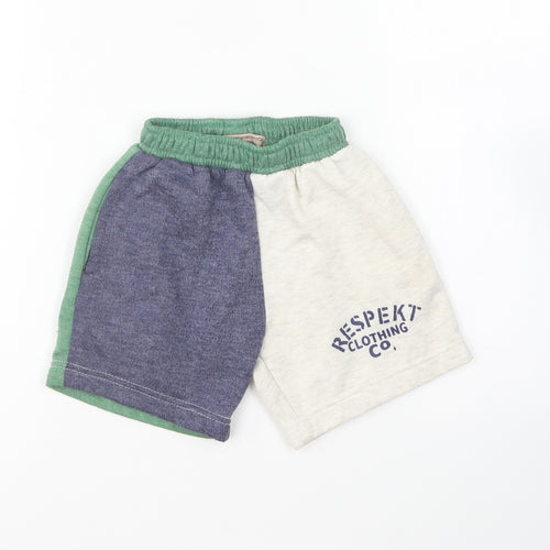 Respekt Clothing Boys Multicoloured Cotton Sweat Shorts Size 2-3 Years Regular