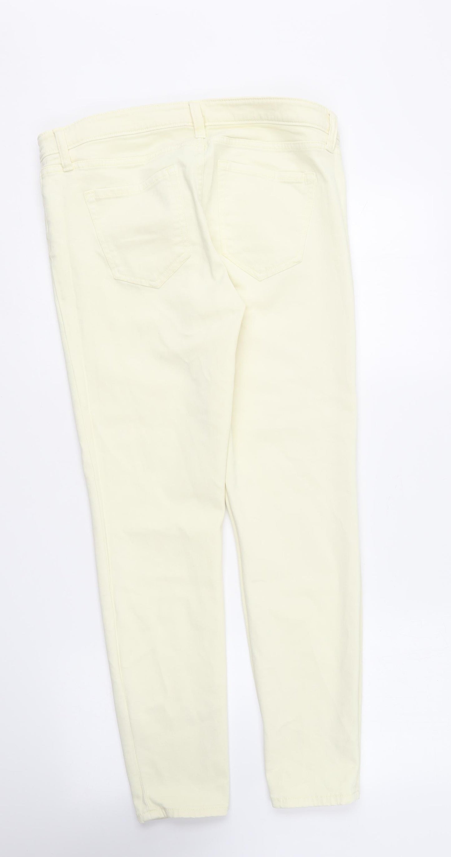 Gap Womens Yellow Cotton Jegging Leggings Size 14 L27 in