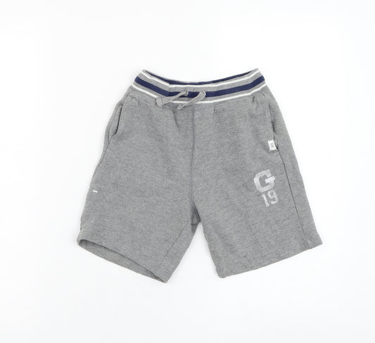 Gap Boys Grey Cotton Sweat Shorts Size 6-7 Years Regular Drawstring