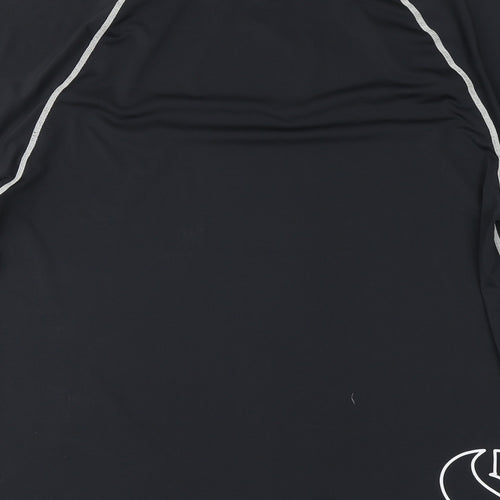 Scubapro Mens Black Polyester Basic T-Shirt Size S Round Neck