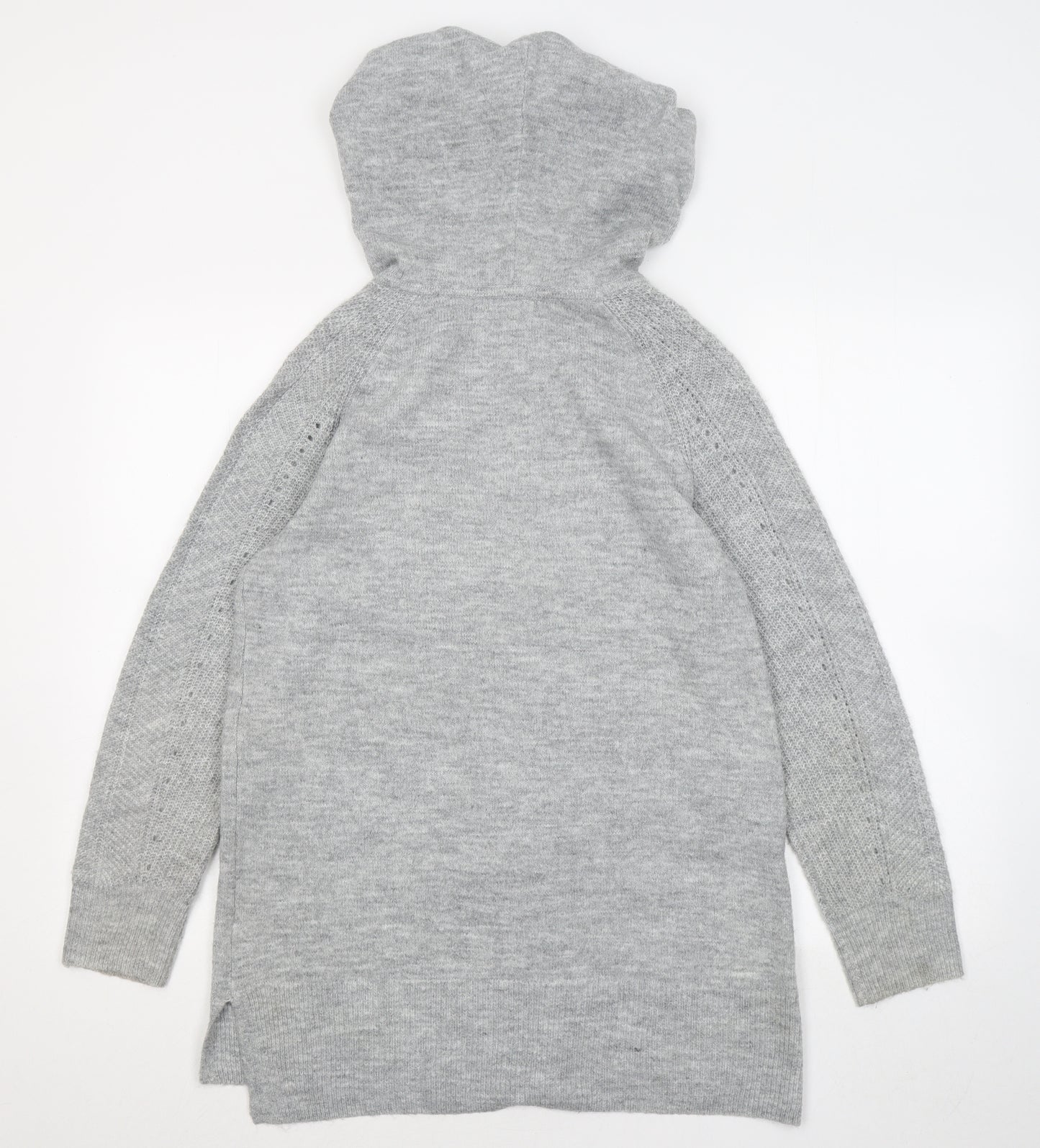 Reitmans Womens Grey Acrylic Pullover Hoodie Size M