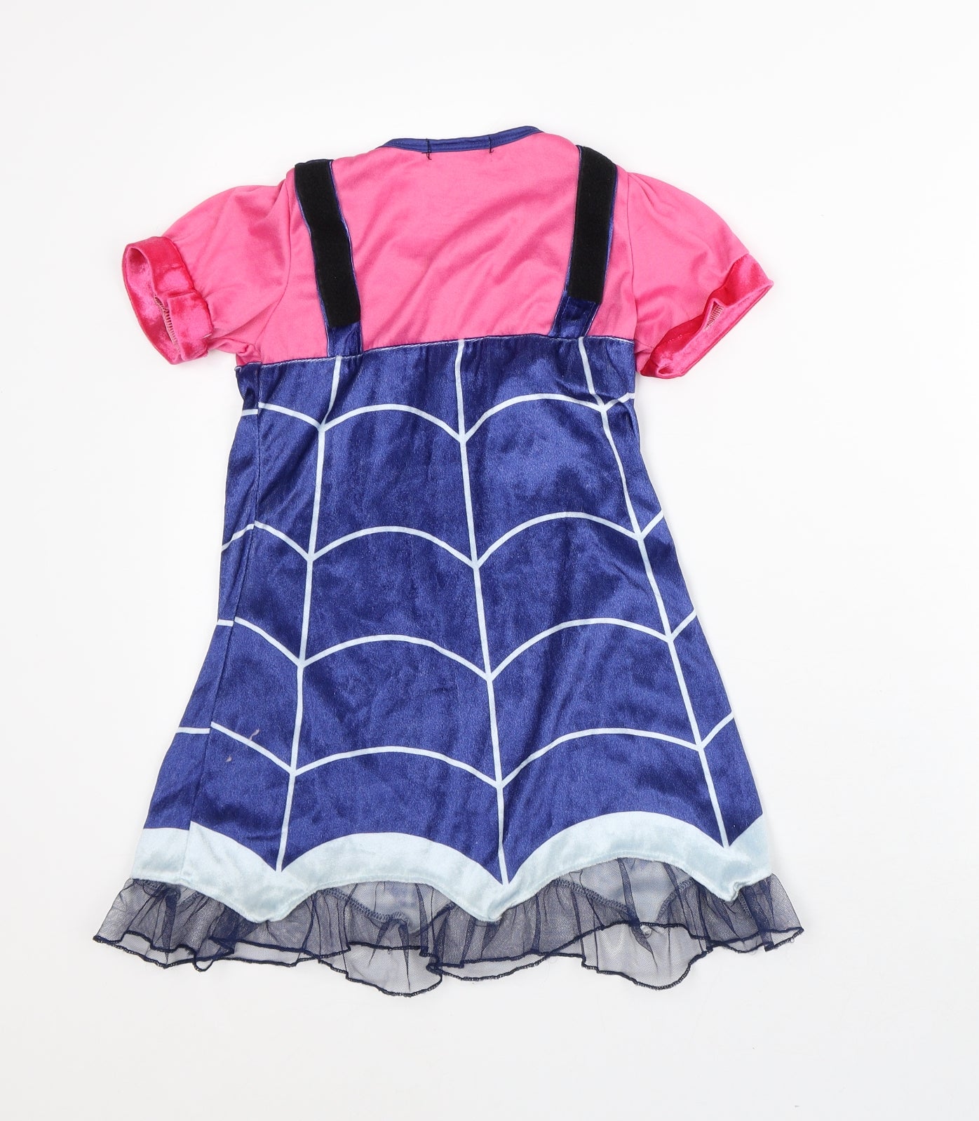 Zhi Xuan Tong Girls Pink Geometric Polyester A-Line Size 6-7 Years Round Neck - Fancy Dress