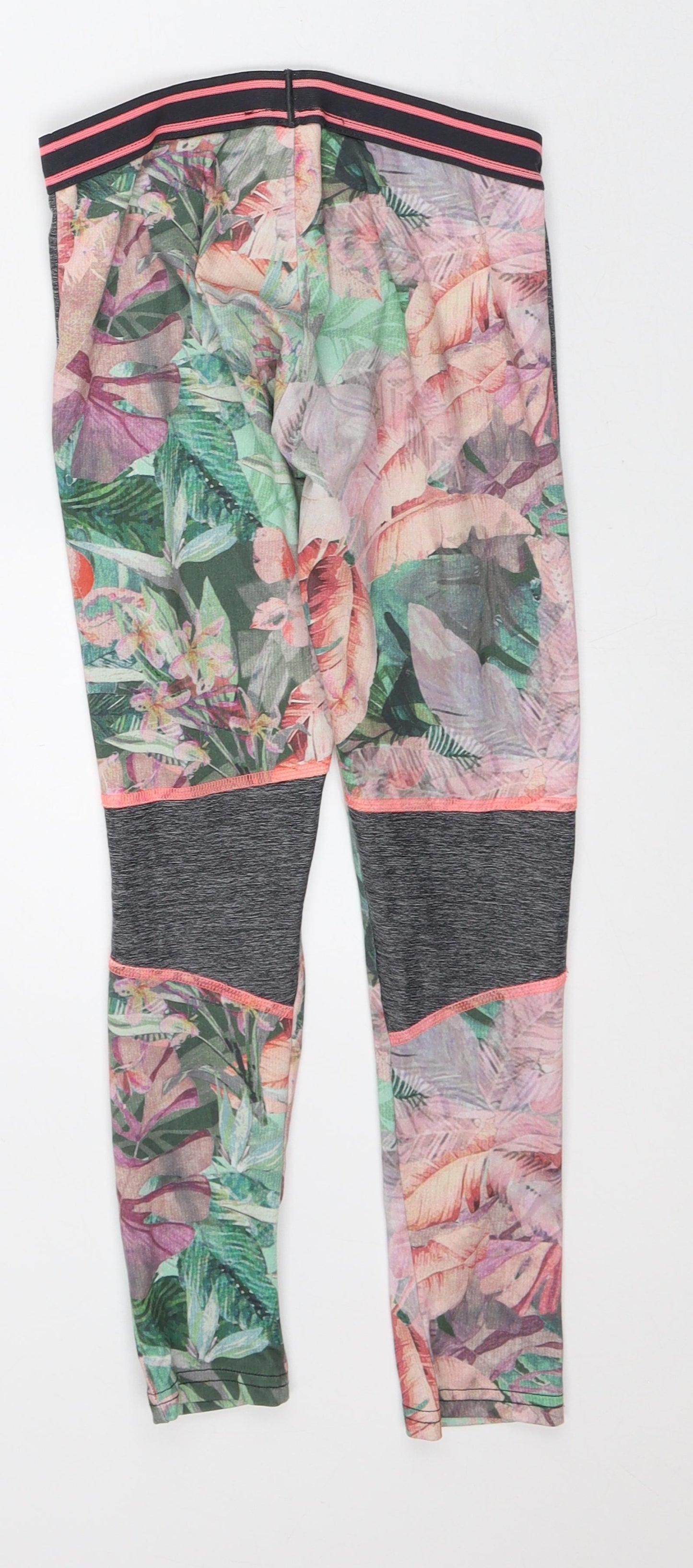 NEXT Girls Multicoloured Geometric Polyester Capri Trousers Size 9 Months Slim - Leggings