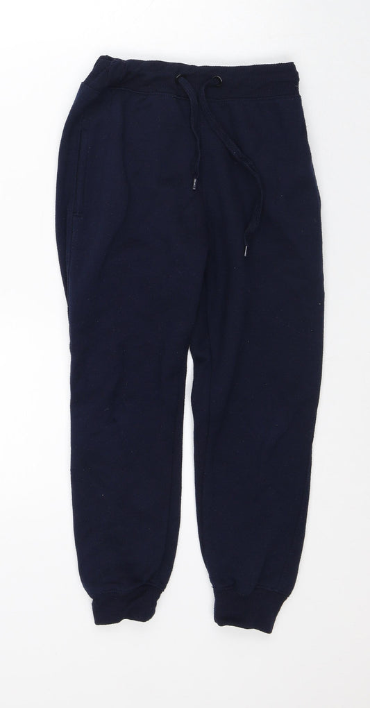 GW Classy Girls Blue Cotton Sweatpants Trousers Size 7-8 Years Regular