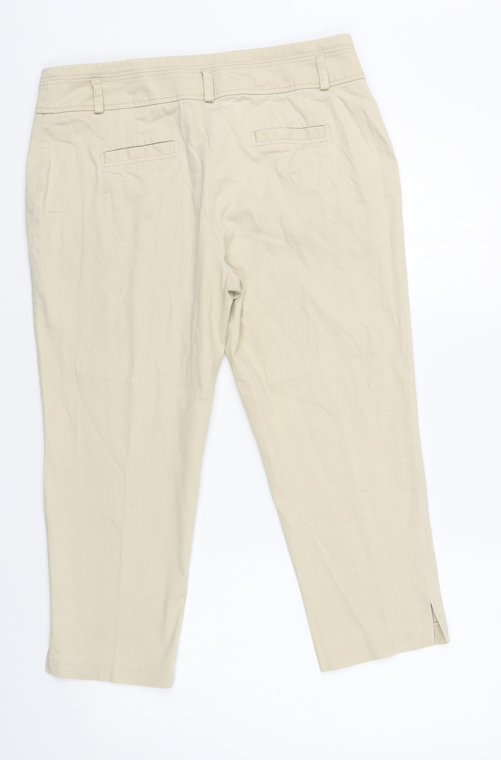 Cropped trousers with pleats - Beige | Benetton