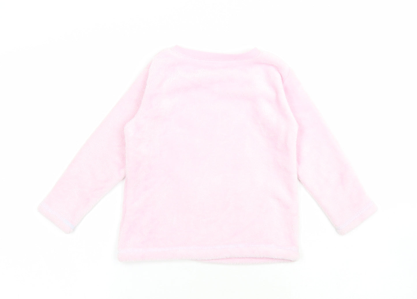 Dunnes Girls Pink Polyester Pyjama Top Size 3-4 Years