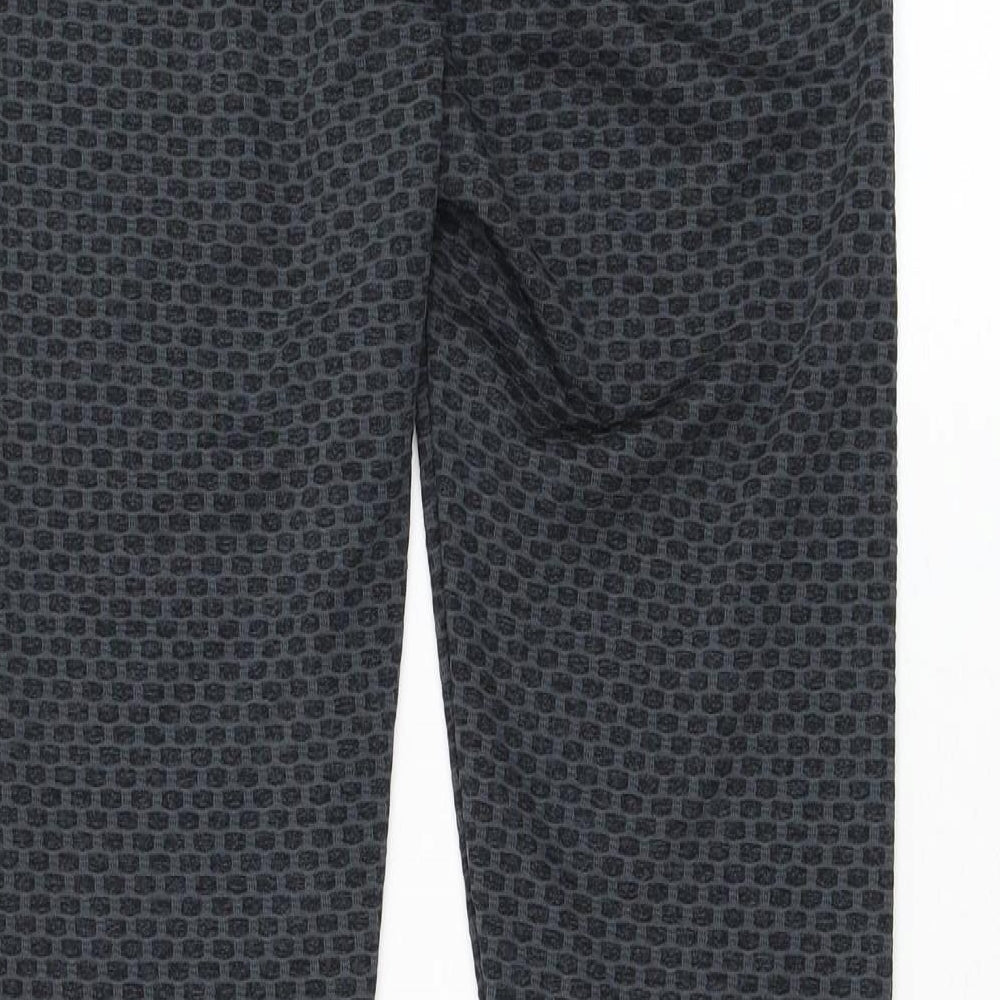 Preworn Womens Grey Polyester Compression Leggings Size L L26 in Regular Pullover
