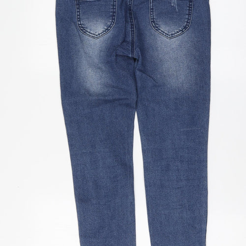 Denim & Co. Girls Blue Cotton Skinny Jeans Size 12-13 Years Regular
