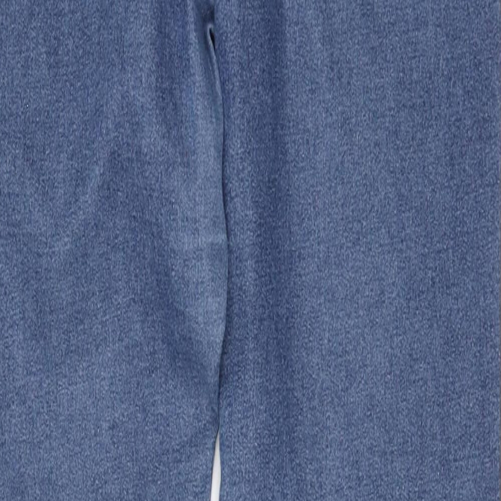 Denim & Co. Womens Blue Cotton Jegging Leggings Size 10 L31 in