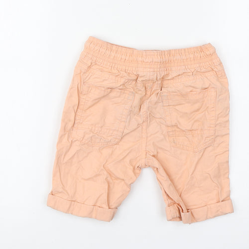 TU Boys Orange Cotton Bermuda Shorts Size 6 Years Regular