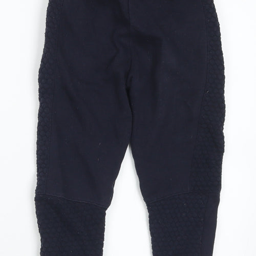 Primark Boys Blue Cotton Jogger Trousers Size 2-3 Years Regular Drawstring
