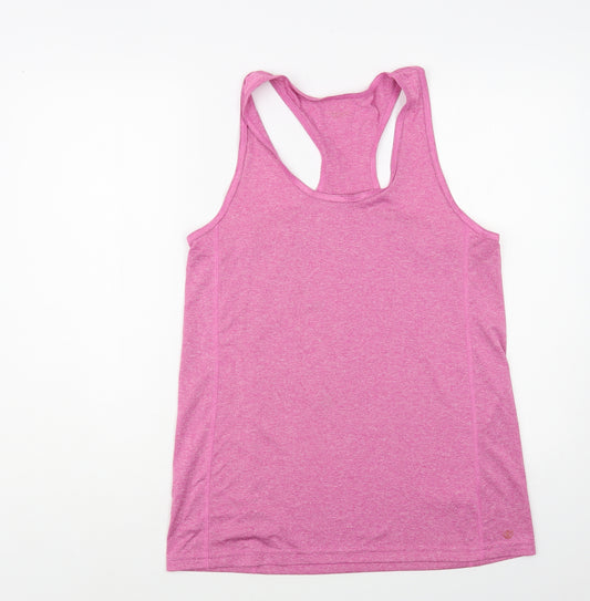 Dunnes Womens Pink Polyester Pullover Tank Size M Scoop Neck Pullover