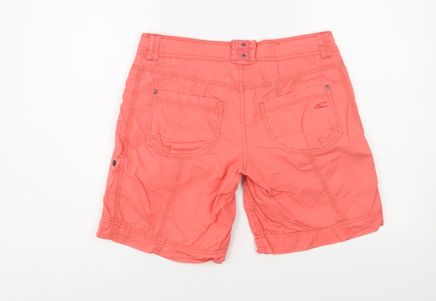O'Neill Womens Pink Cotton Bermuda Shorts Size 28 in L9 in Regular Button