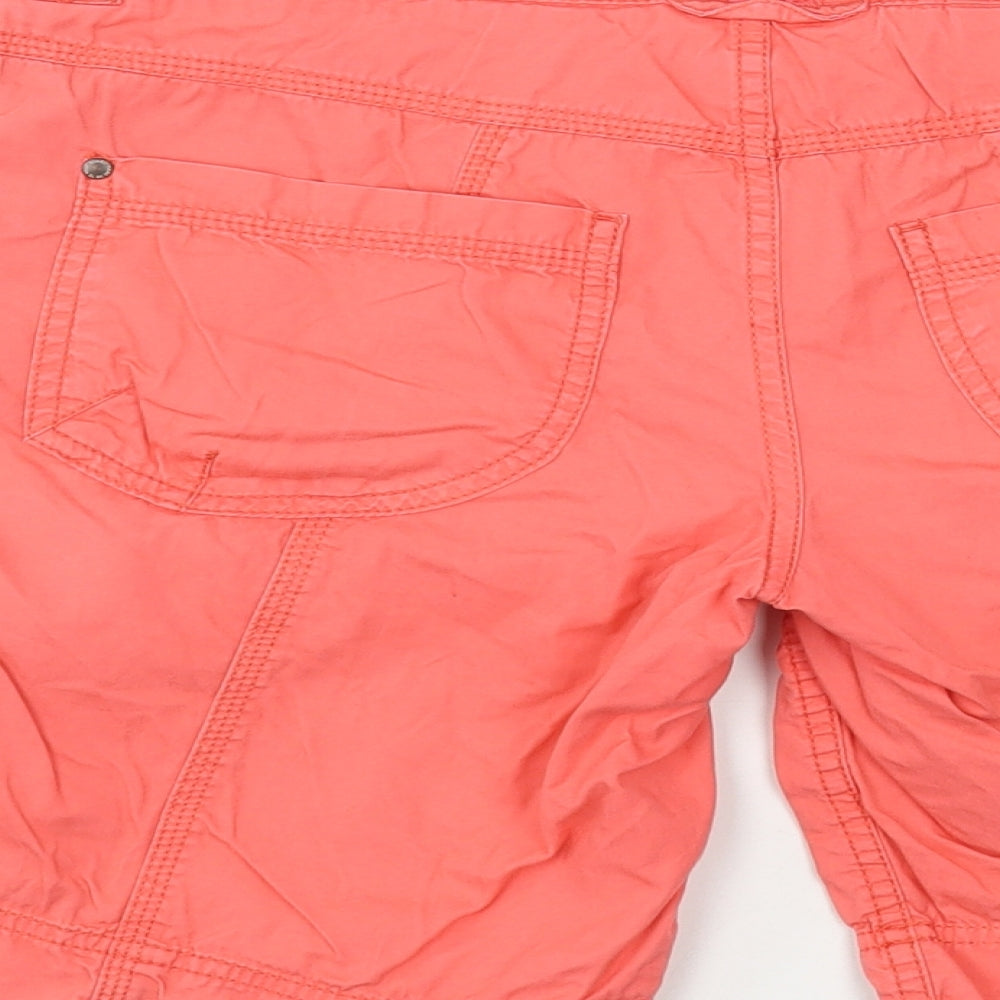 O'Neill Womens Pink Cotton Bermuda Shorts Size 28 in L9 in Regular Button