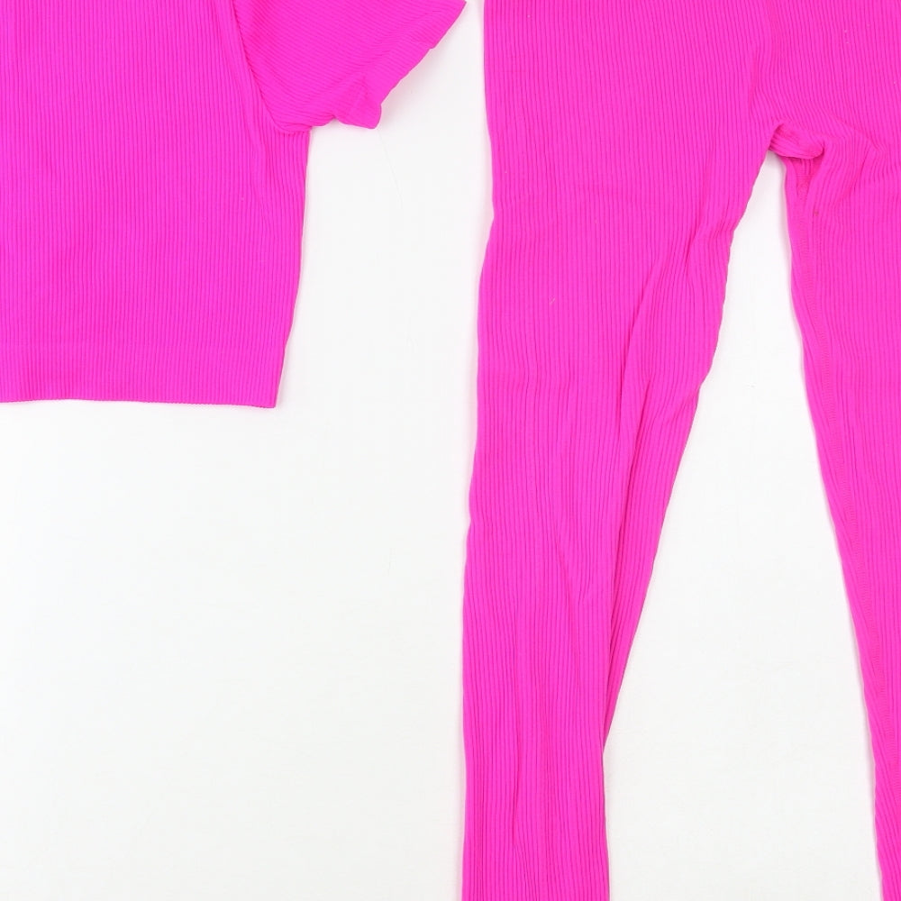 Dunnes Stores Womens Pink Polyester Sweatpants Leggings Size M L25 in Regular
