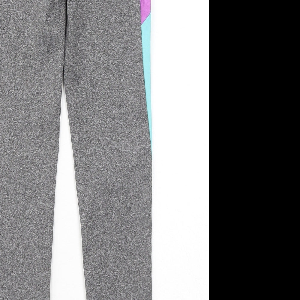 Young Dimension Girls Grey Polyester Jogger Trousers Size 9 Months Regular