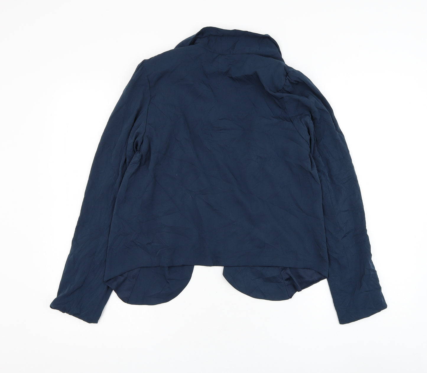 Voulez-Vous Womens Blue Jacket Blazer Size S