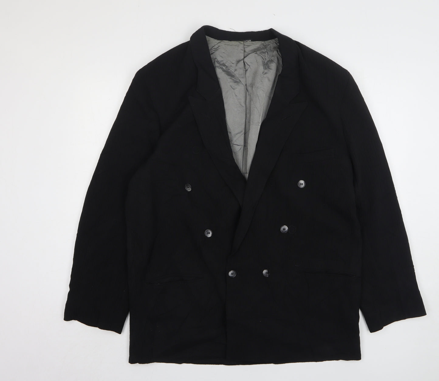 Wilson Womens Black Polyester Jacket Suit Jacket Size L