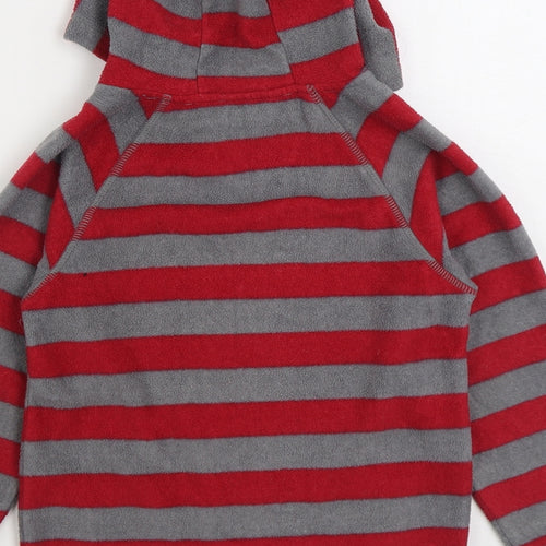 Rebel Boys Red Striped Jacket Size 7-8 Years Pullover