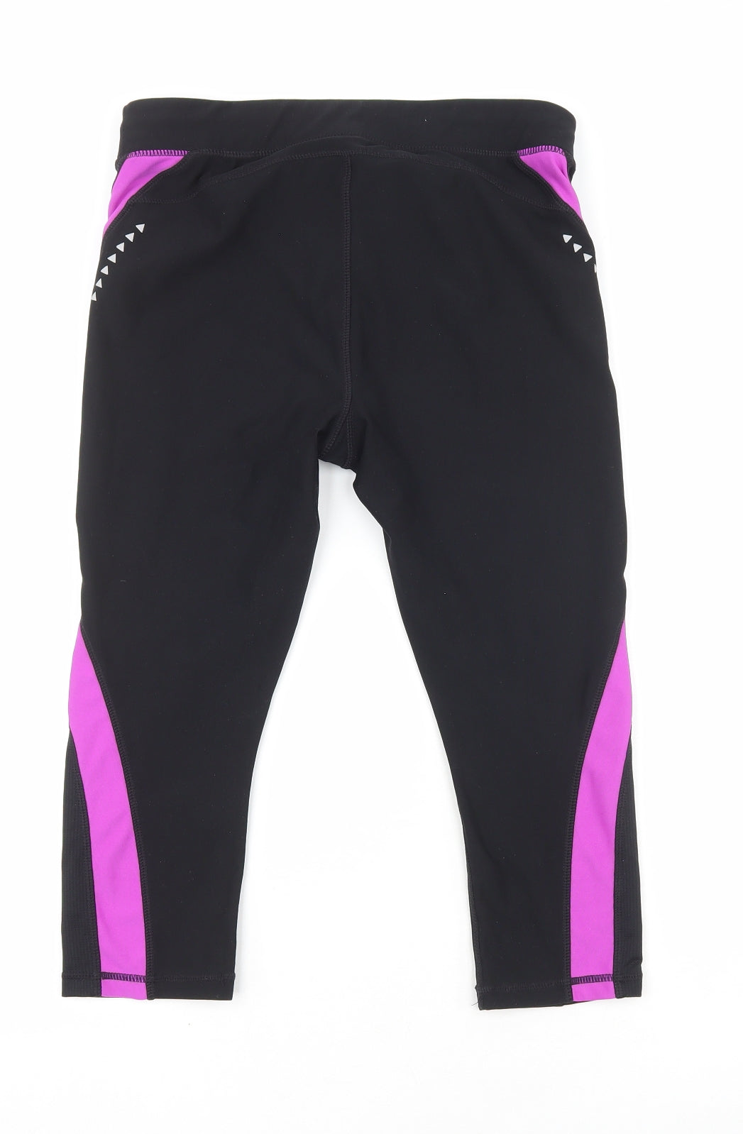 Athletic Works Womens Black Polyester Sweatpants Leggings Size S L18 in Regular