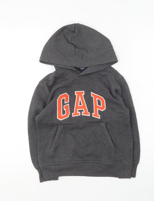 Gap Boys Grey Cotton Pullover Hoodie Size S