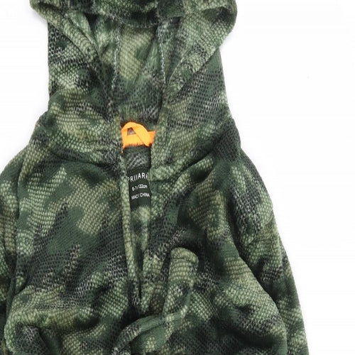 Primark Boys Green Camouflage Polyester Robe Size 6-7 Years Tie