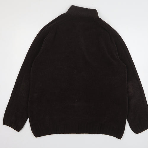 Wolsey Womens Brown Polyester Full Zip Sweatshirt Size XL