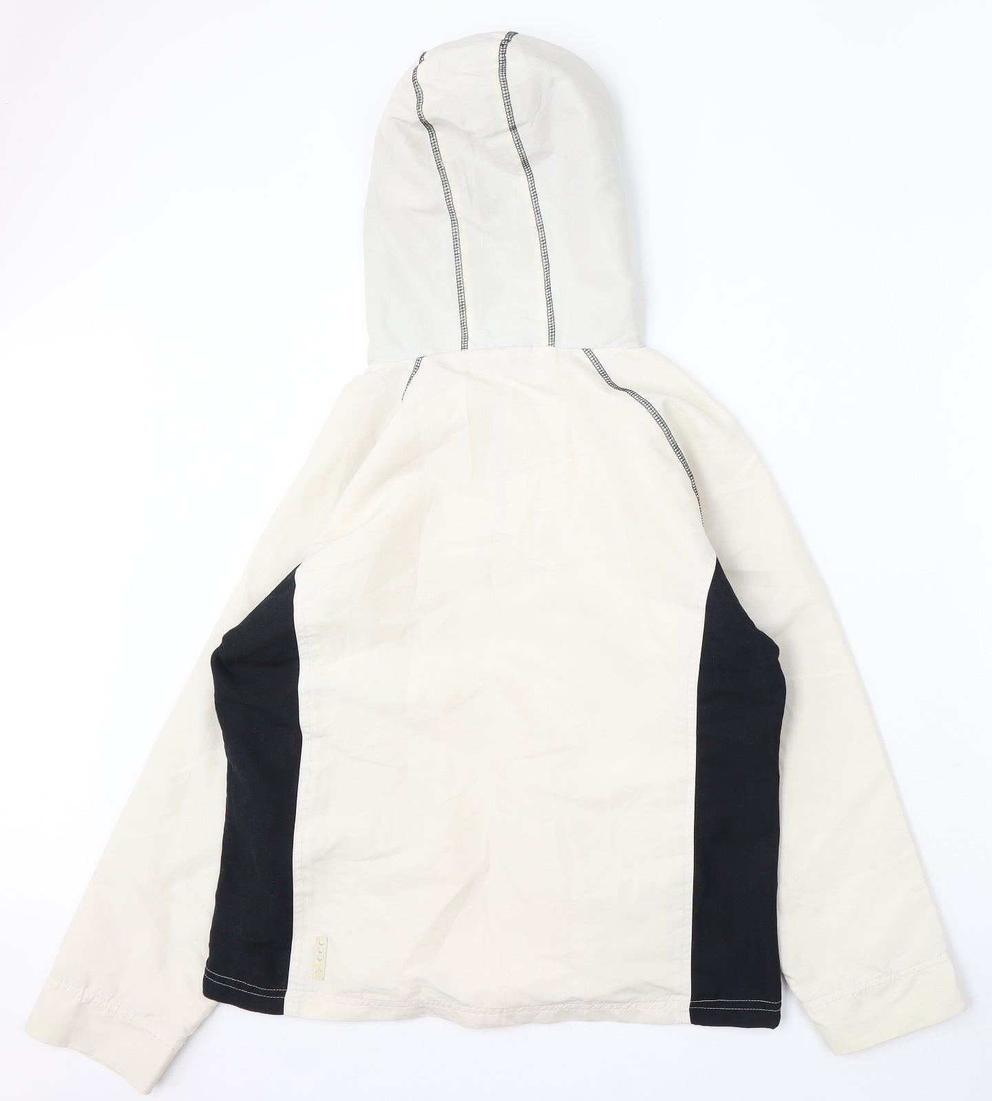 HEAD Womens Ivory Windbreaker Jacket Size 14 Zip