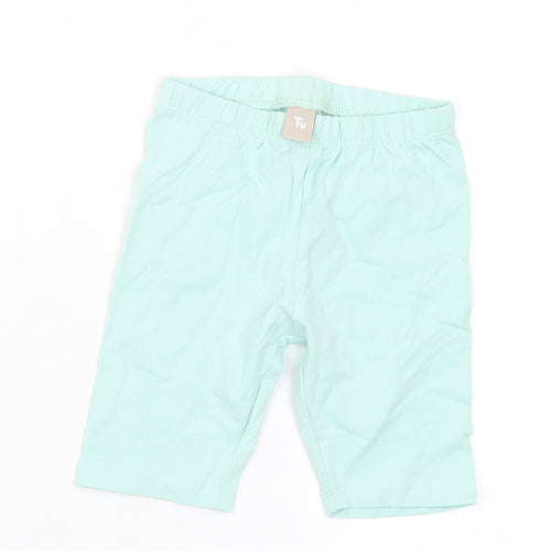 TU Girls Green Cotton Pedal Pusher Trousers Size 2-3 Years Regular