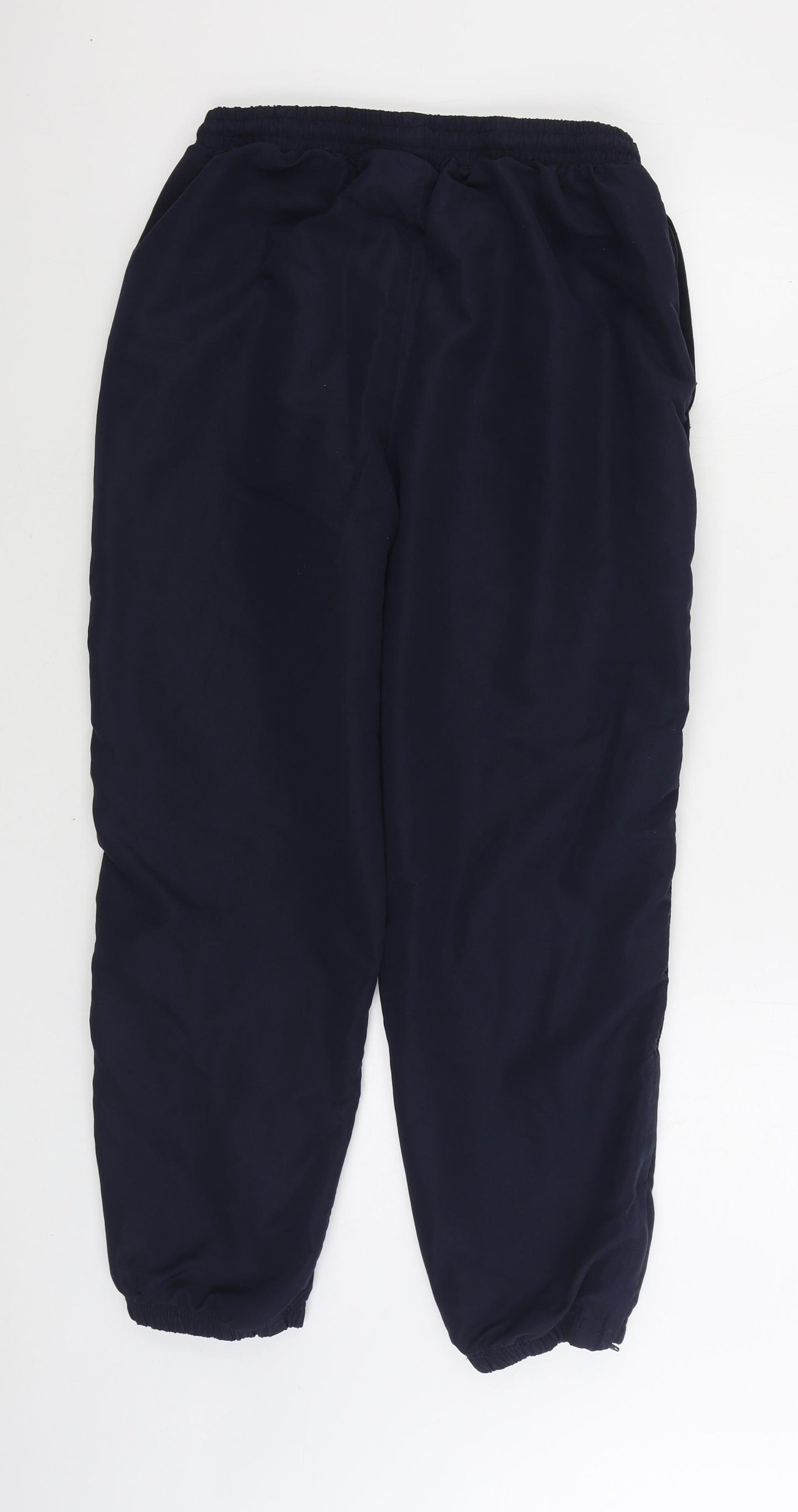 Slazenger Mens Blue Polyester Jogger Trousers Size L L26 in Regular Tie